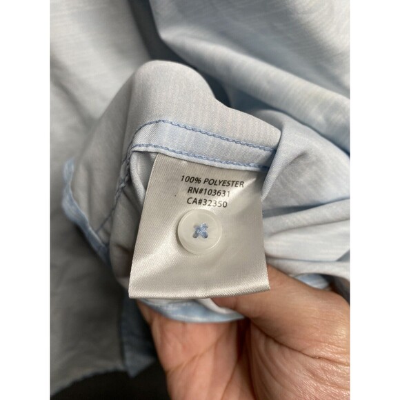 Mens Simms Button Up Fishing Short Sleeve Shirt Lightweight Large - Picture 5 of 16